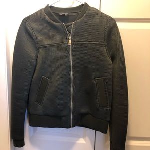 Top Shop Olive Green Bomber Jacket Size Small